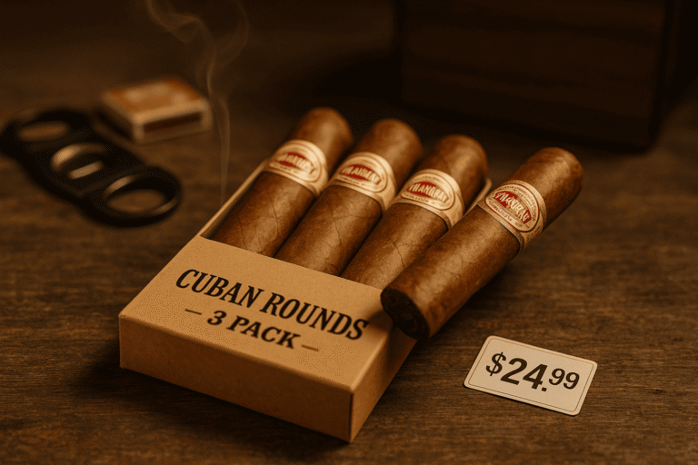 Cuban Rounds Cigars 3 Pack Price