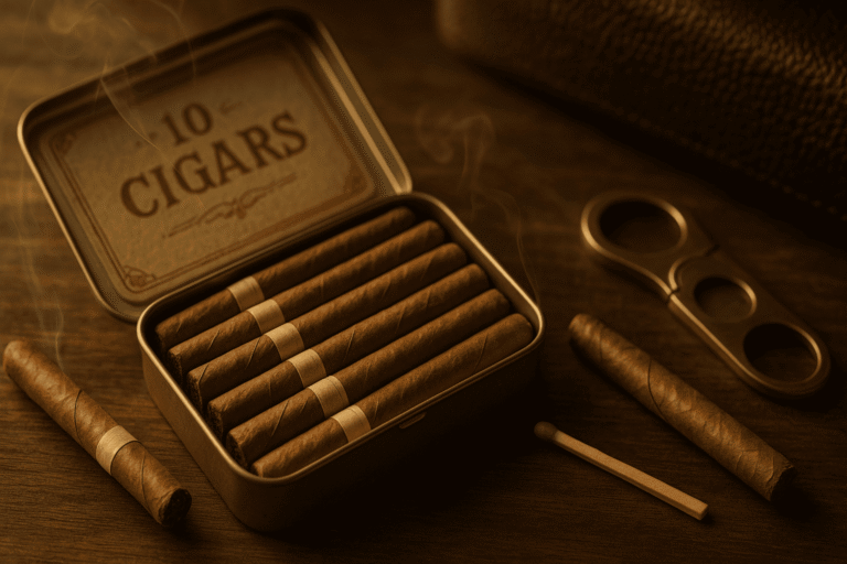 Small Cigars In A Tin